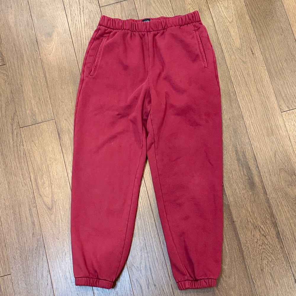 Gap Women’s Jogger Sweatpants Size Medium Maroon C1-037